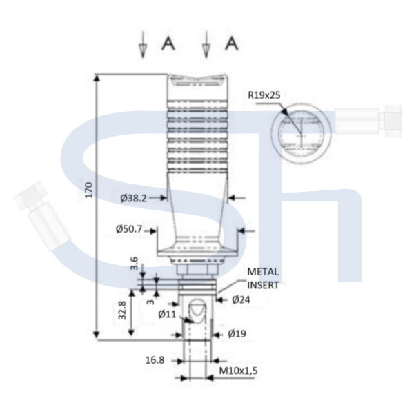 Joystick - Kippschalter - ON - OFF - ON - für 6/2 & 8/3 Wegeventil