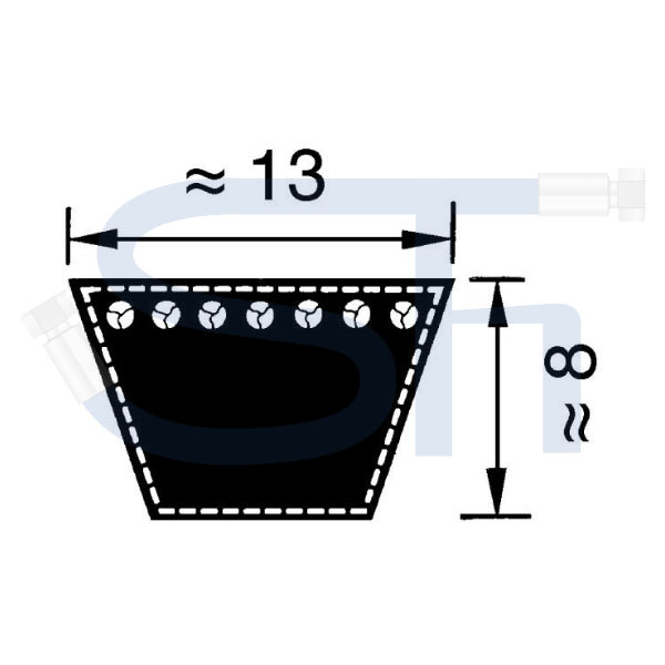 Keilriemen Profil A/13 - Innenlänge 1550mm