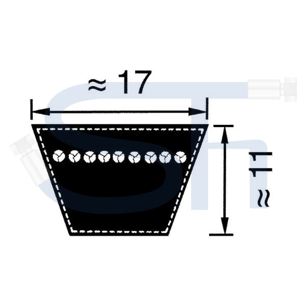 Keilriemen Profil B/17 - Innenlänge 2100mm