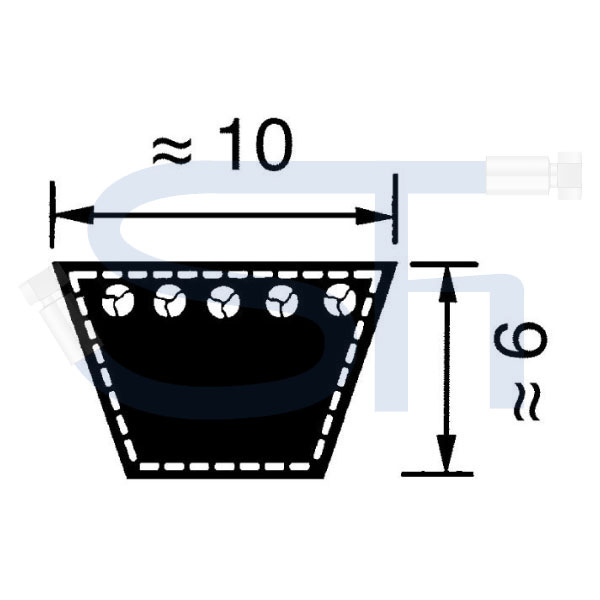 Keilriemen Profil Z/10 - Innenlänge 1295mm