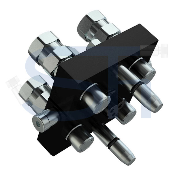 Multikupplung FASTER BG2 4-fach 15L - quadratisch -Nippelseite (Loshälfte) - 2P506-1 - passend für Fendt Traktoren