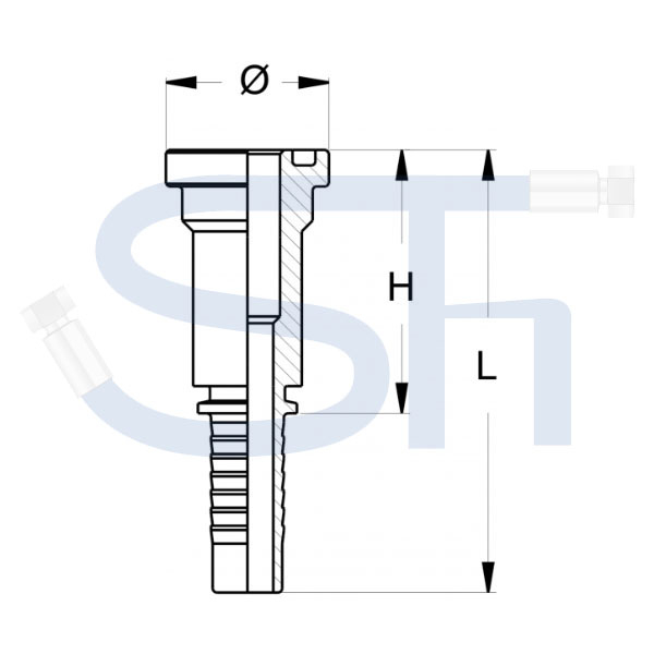 Pressarmatur DN25 - 1 1/4" - SAE 6000 PSI