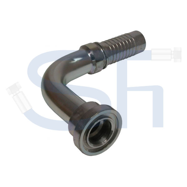 Pressarmatur DN19 - 3/4" - 90° - 120mm - SAE 6000 PSI - Long Drop