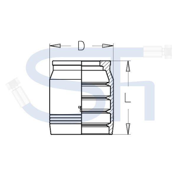 Pressfassung für 4SH DN51 - 2"