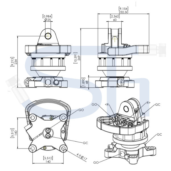 Finn Rotator CR 300 mit Flansch