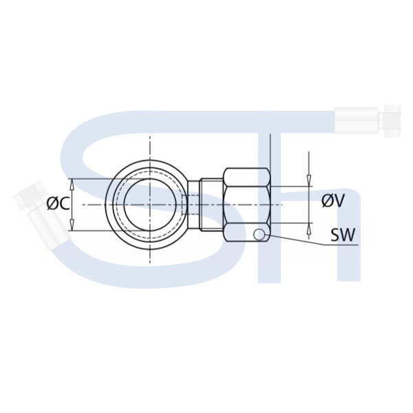 Ringauge R 3/8" mit AG 12L (M 18x1,5) - Länge 38,50mm