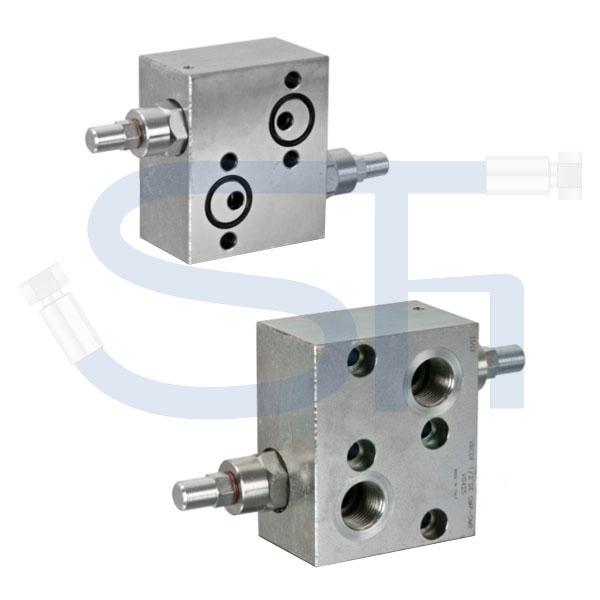 Senkbremsventil R 1/2" - doppeltwirkend - zum direkten Aufflanschen auf BMP / BMR Motoren