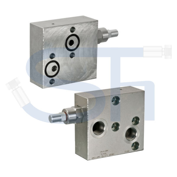 Senkbremsventil R 1/2" - einfachwirkend - zum direkten Aufflanschen auf BMP / BMR Motoren