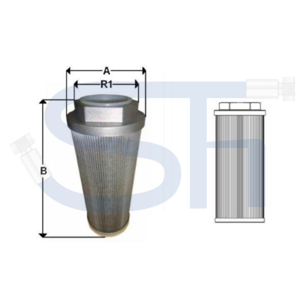 Saugfilter Tankeinbau R 1/2" - 20 Liter/min - 149µm