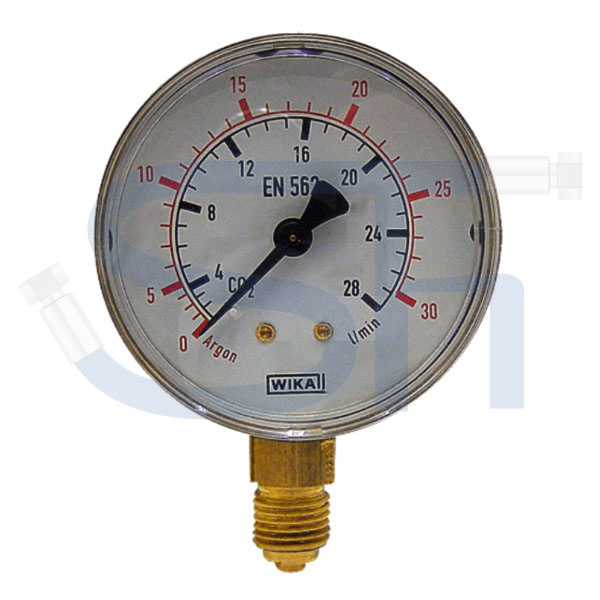 Manometer mit Durchflussmenge für Schutzschweißgeräte