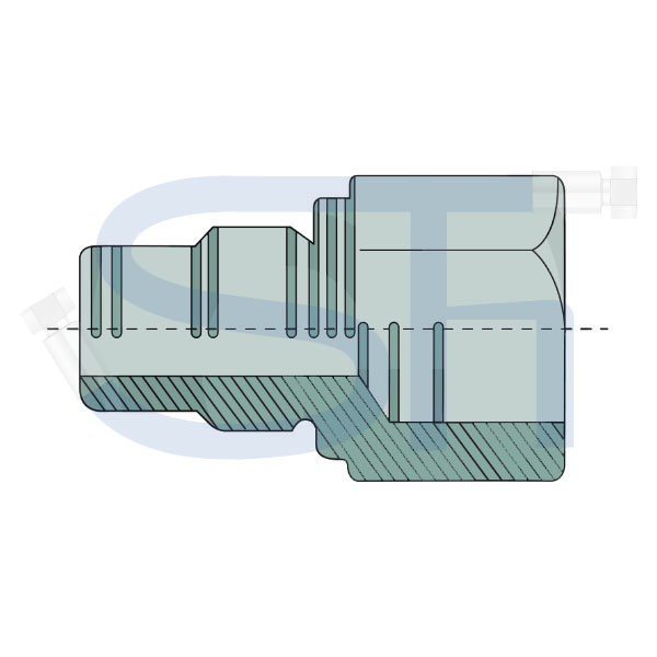 Buchse für Druckweiterführung für Steuerventile 80 l/min