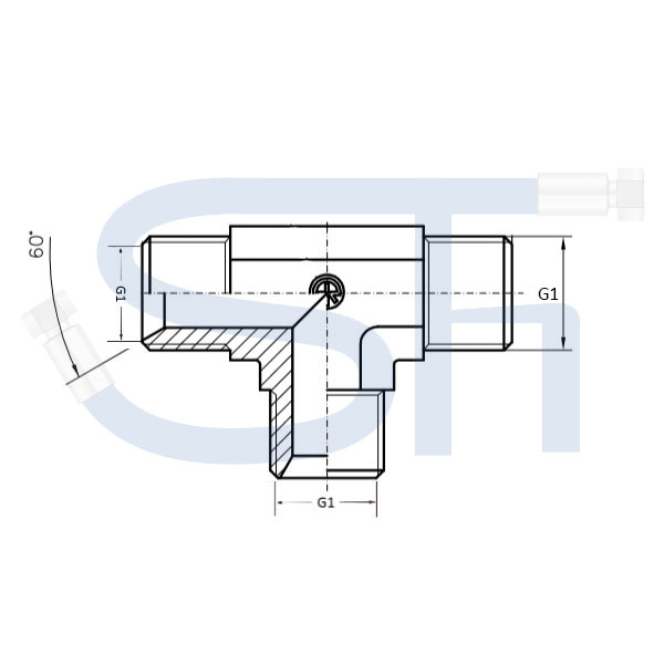 T-Verschraubung R 1 1/4"