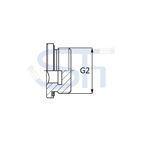 Verschlussschraube, weichdichtend M 22x1,5