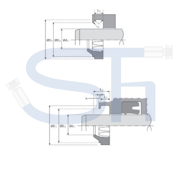 Abstreifer - 3 Stufig - 18 x 26 x 4 / 5 / 7