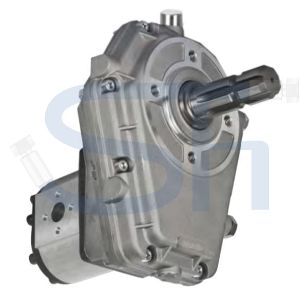 Zapfwellengetriebe BG3 - 1:3,8 - mit Stummel - 43ccm + 16ccm Doppelpumpe BG3/BG2