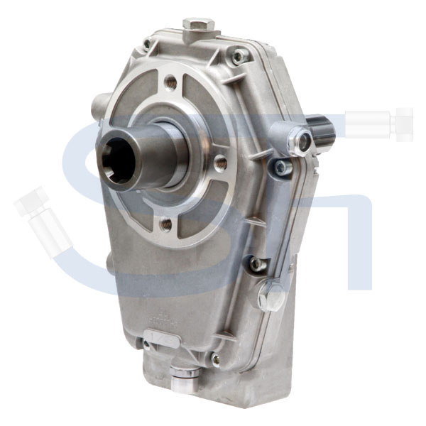 Schmid Hydraulik GmbH - Zapfwellengetriebe BG3 - 1:3,8 - Standard -  Durchtrieb mit Schiebemuffe und Stummel - ohne Pumpe